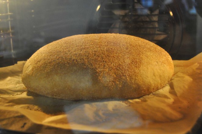 Pane scrocchiarello, pane tutto buchi metodo ventilazione impasto (5)