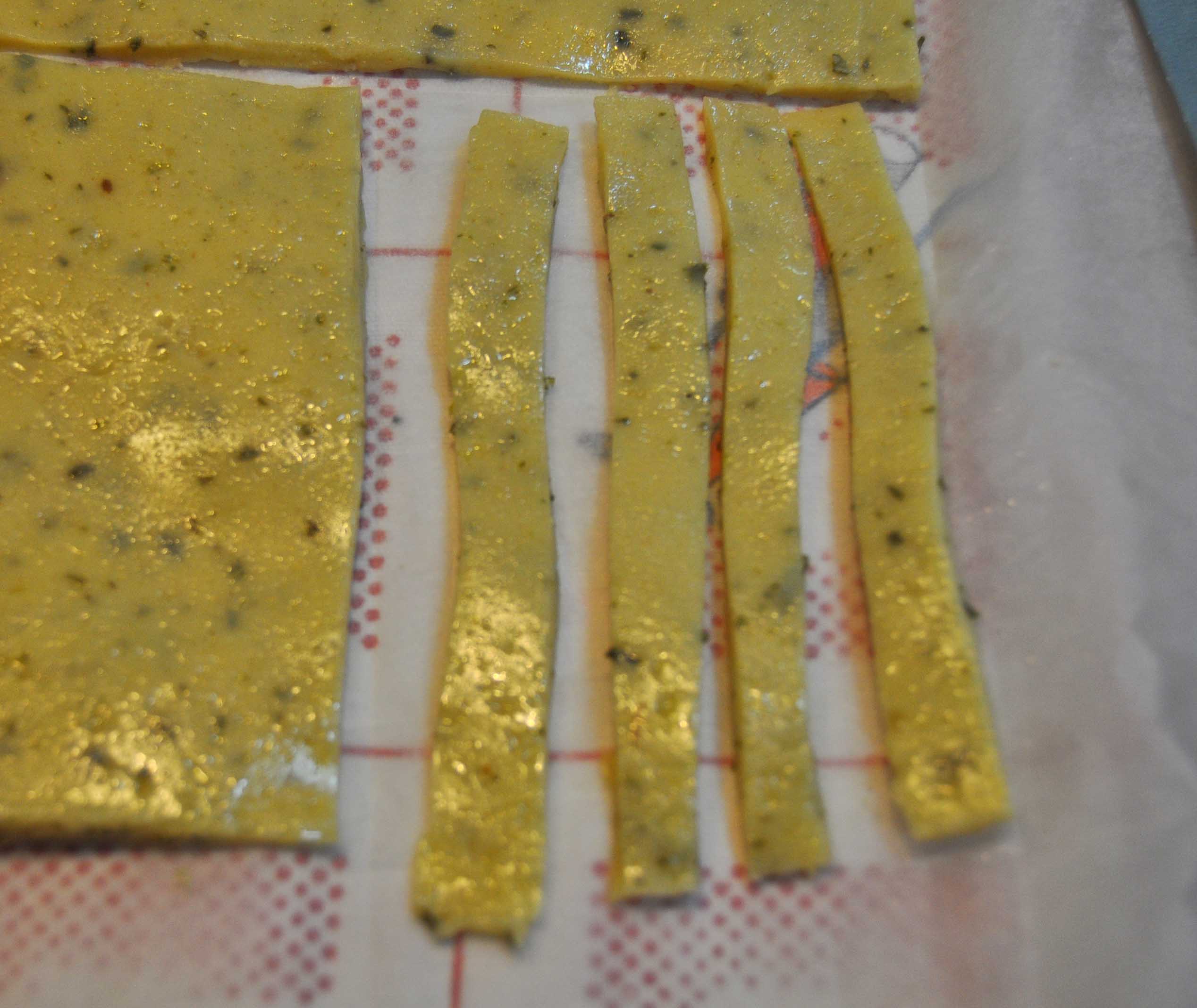 chips con farina di ceci